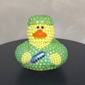 Doctor/Nurse Bedazzled Rubber Duck in Scrubs, Bling, Medical Gift